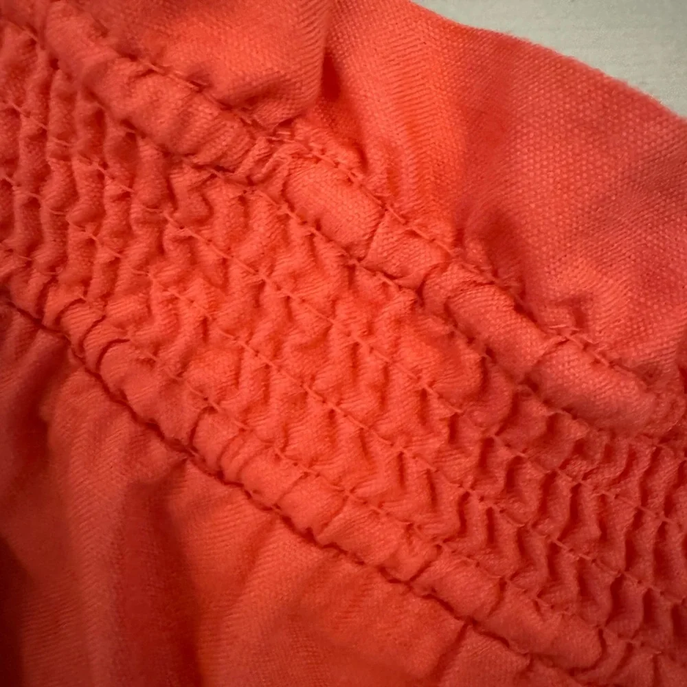 NWOT By Anthropologie Coral Linen Double Waistband Shorts size M - Picture 6 of 12